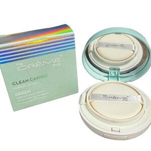 NEW Creme Shop Clean Canvas Cushion Primer | Green